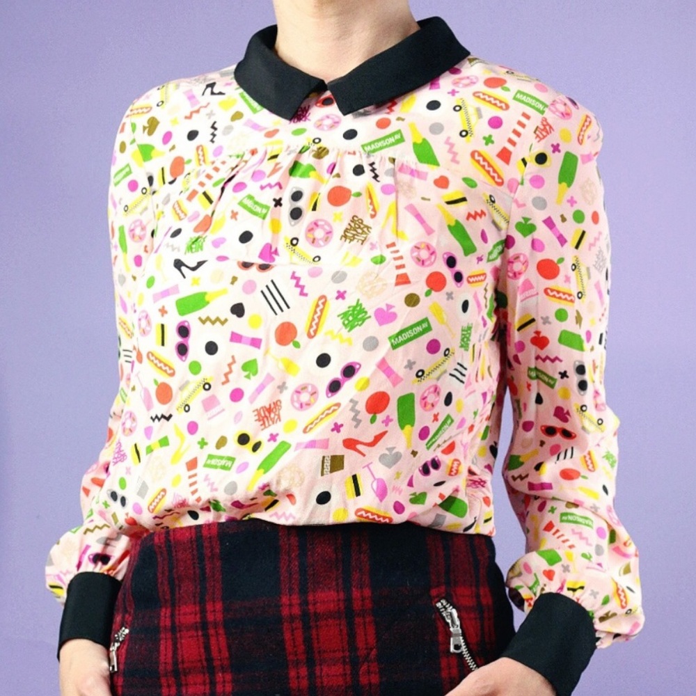 Kate Spade x Darcel New York Silk Blouse